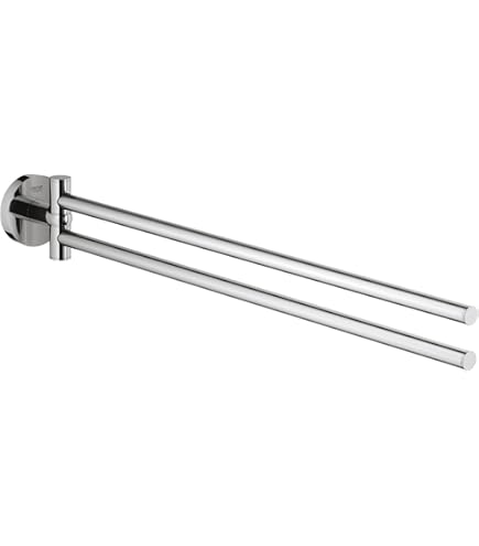 Amazon | Grohe 40654EN1 エッセンシャル 本物 ダブルタオルバー 24